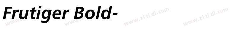 Frutiger Bold字体转换